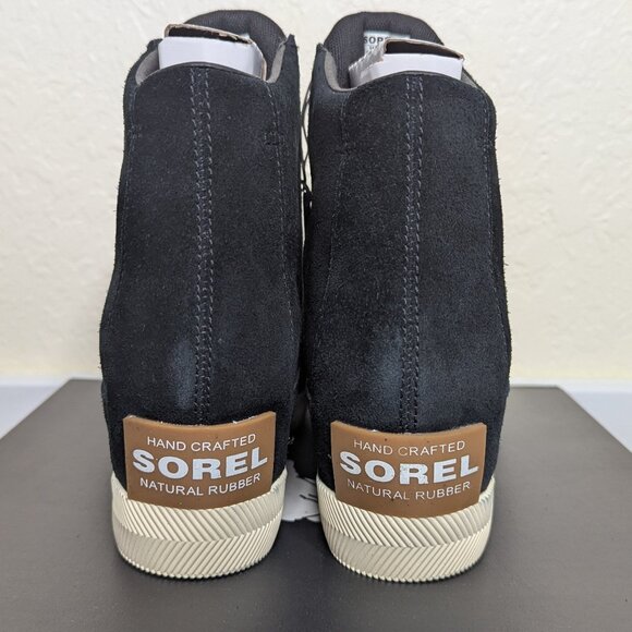 Sorel* Women's Out N About Lace-Up Waterproof Material Black Wedge Boot~ US 10 - Picture 7 of 12
